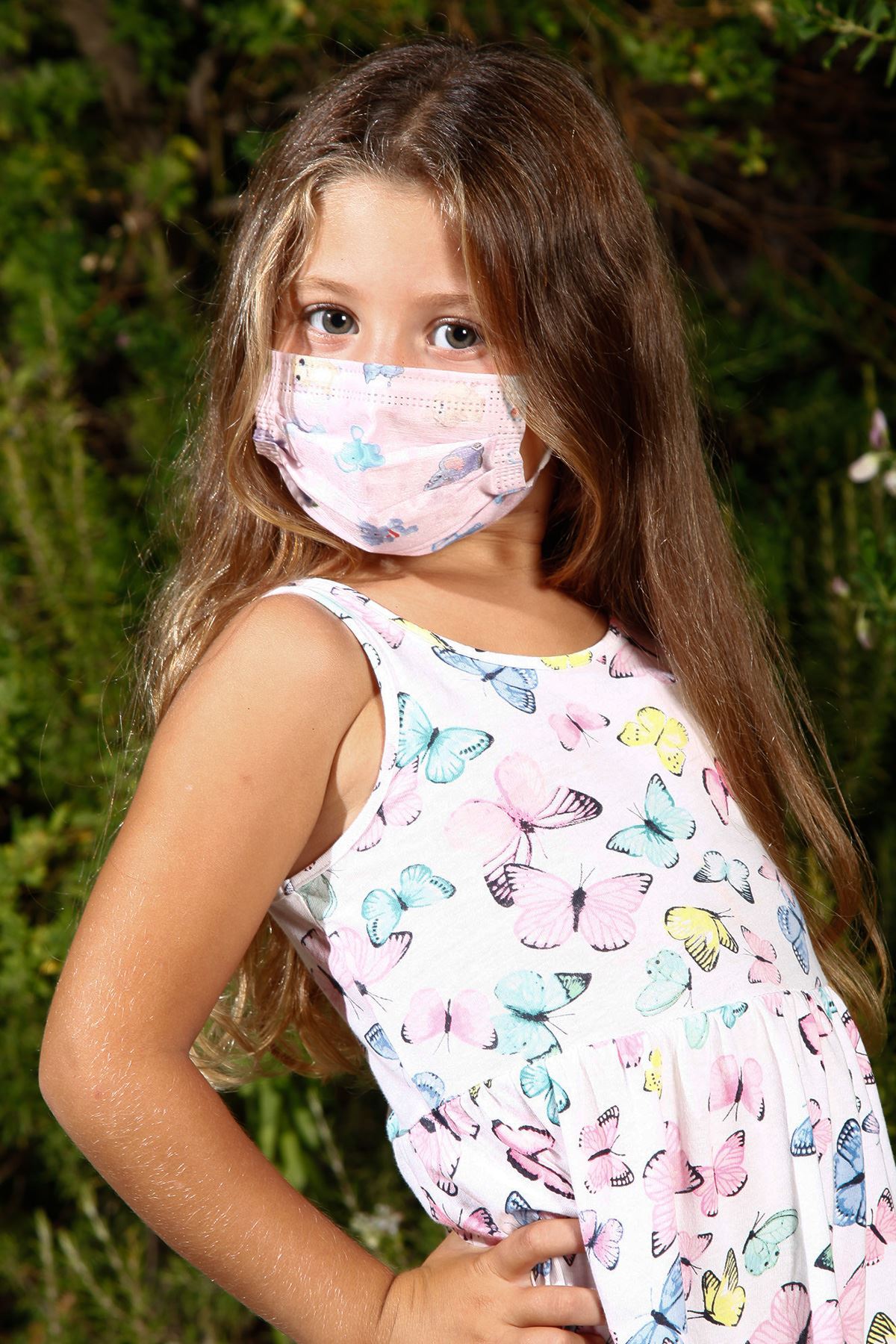 חוט חד פעמי אלסטי רפואי מסכת פנים לילד דפוס פיל 10 חבילה