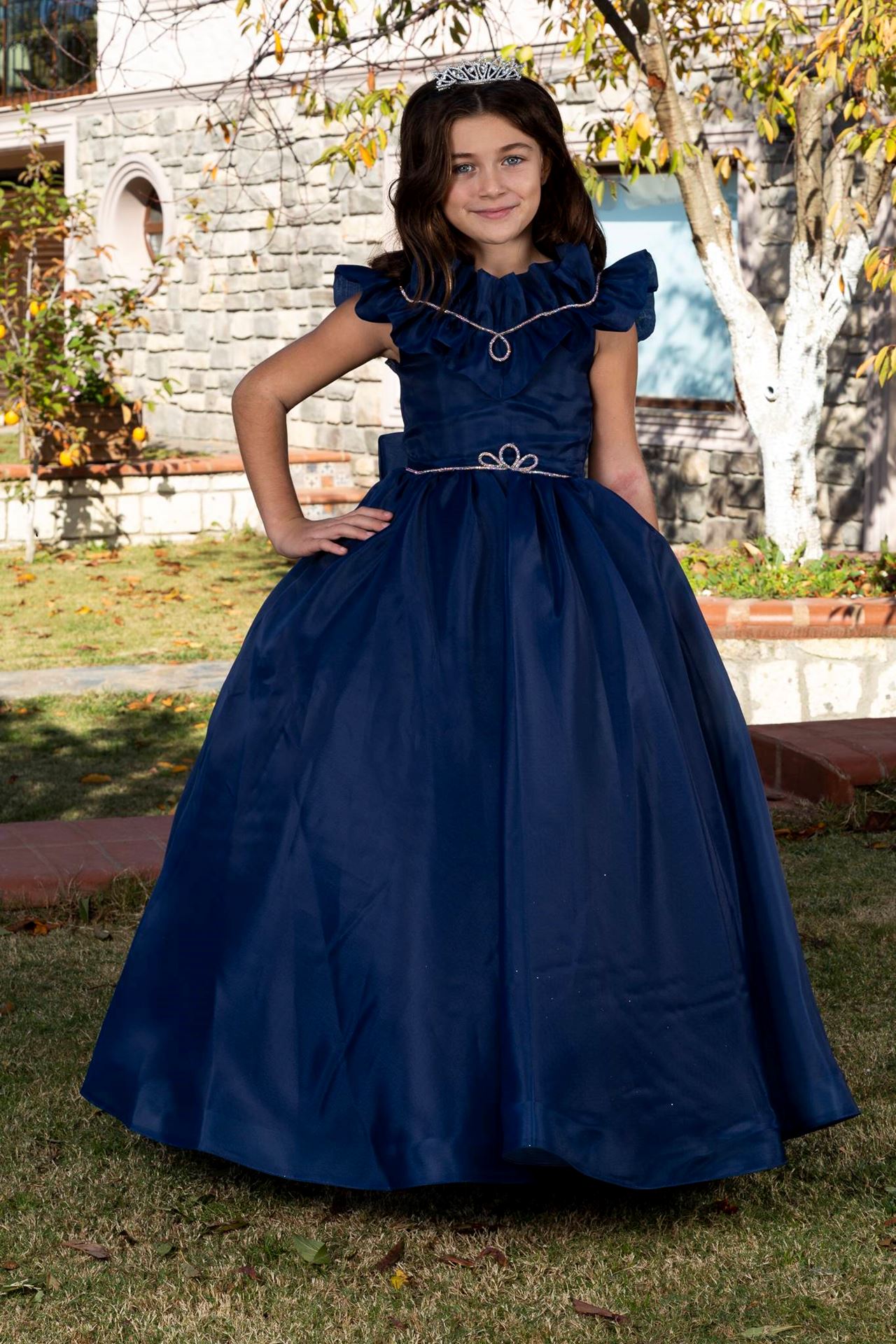 Vogue Robe Fille 2 6 Ans 20086 Bleu Marine Vente en gros et fabricant An l Kids