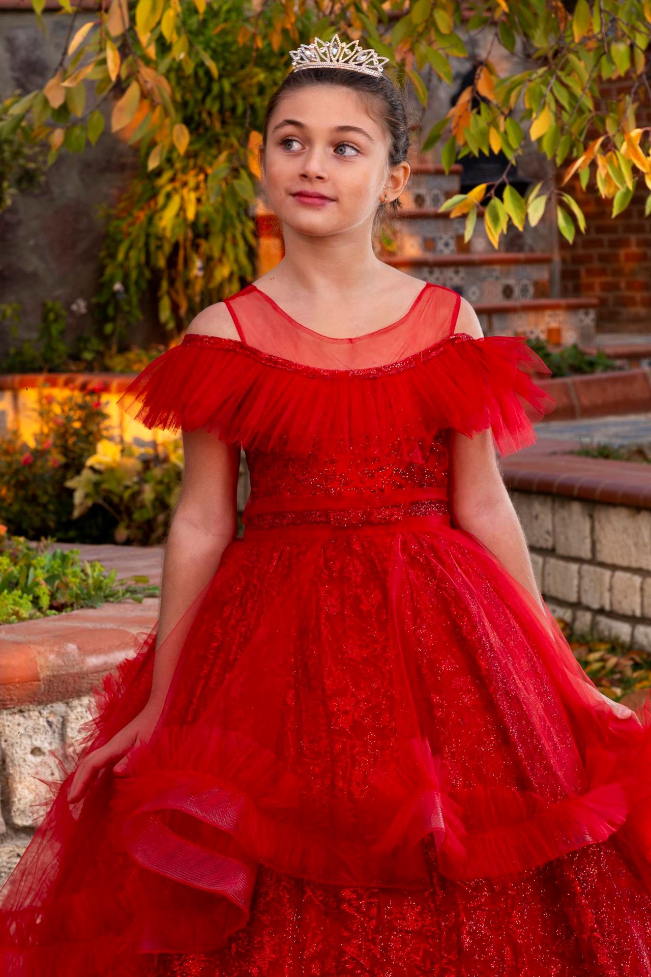 Red dress for 7 year old 2025