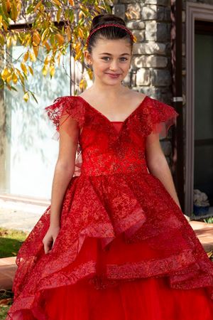 Serene 2-6 Years Old Girl Dress 20083 Red