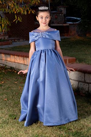 Dove 7-11 Yaş Kız Çocuk Elbise 40003 İndigo