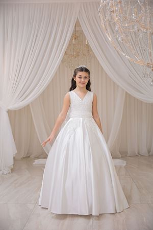 Asia 2-6 Yaş Kız Çocuk Elbise 20093 Kırık Beyaz