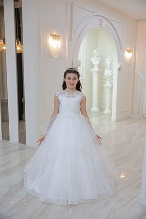 Aether 2-6 Yaş Kız Çocuk Elbise 20149 Kırık Beyaz