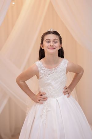 Cairo 2-6 Yaş Kız Çocuk Elbise 20110 Kırık Beyaz