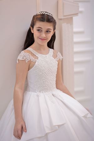 Clara 2-6 Years Old Girl Dress 20127 Off-White