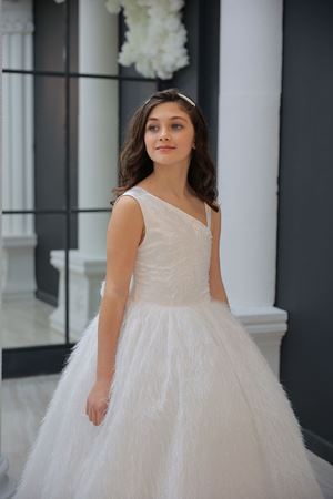 Flumen 2-6 Years Old Girl Dress 20154 Off-White