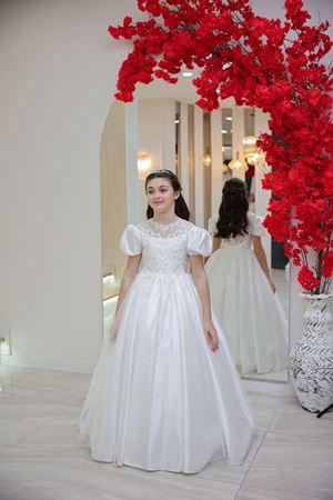 Caelum 2-6 Yaş Kız Çocuk Elbise 20148 Kırık Beyaz