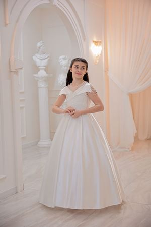 Nubes 7-11 Yaş Kız Çocuk Elbise 30150 Kırık Beyaz