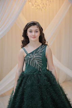 Flumen 2-6 Yaş Kız Çocuk Elbise 20154 Yeşil