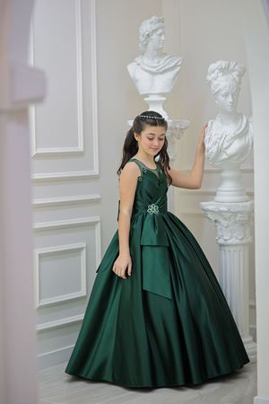 Ventus 7-11 Years Old Girl Dress 30144 Green