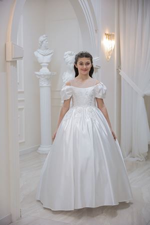 Siena 2-6 Years Old Girl Dress 20114 Off White