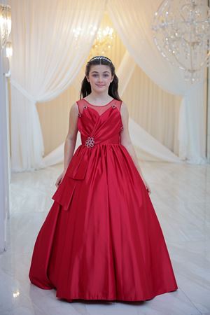 Vestido Infantil Ventus 7-11 Anos 30144 Vermelho