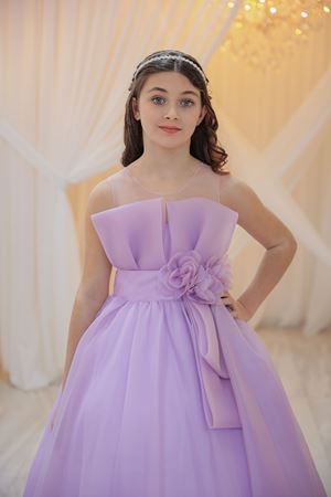 Sylva 2-6 Yaş Kız Çocuk Elbise 20134 Lila