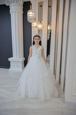 Stella 2-6 Yaş Kız Çocuk Elbise 20129 Kırık Beyaz