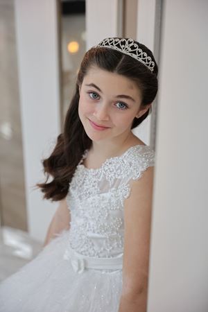 Zion 2-6 Years Old Girl Dress 20105 Off White