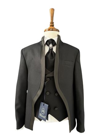 Chestnut 2-14 Yaş Erkek Çocuk Takım Elbise 5'Li Set 70011 Siyah