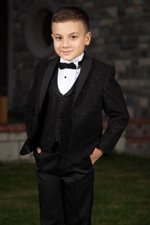 Buzzard 9-13 Yaş Erkek Çocuk Takım Elbise 5'Li Set 70020 Siyah