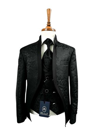 Cherish 2-14 Yaş Erkek Çocuk Takım Elbise 5'Li Set 70010 Siyah