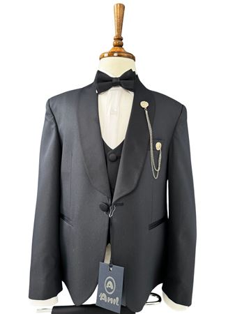 Crystal 2-12 Yaş Erkek Çocuk Takım Elbise 5'Li Set 70016 Lacivert