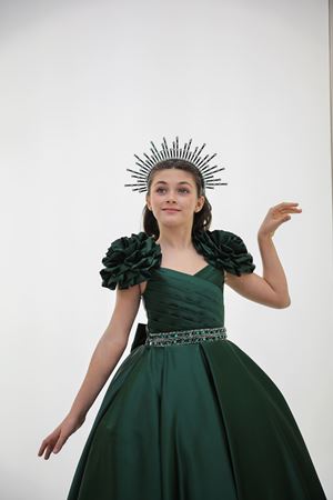 Terra 7-11 Yaş Kız Çocuk Elbise 30131 Yeşil