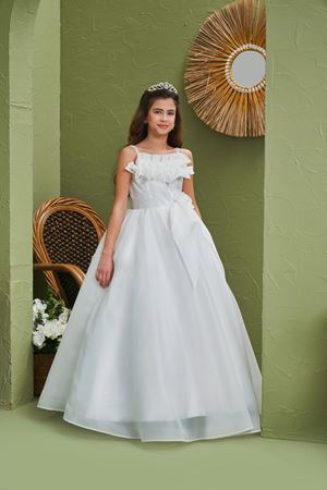 Brooklyn 7-11 Yaş Kız Çocuk Elbise 30169 Kırık Beyaz