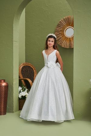 Cara 2-6 Yaş Kız Çocuk Elbise 20170 Kırık Beyaz