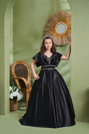 Kaleidoscope 7-11 Yaş Kız Çocuk Elbise 30194 Siyah