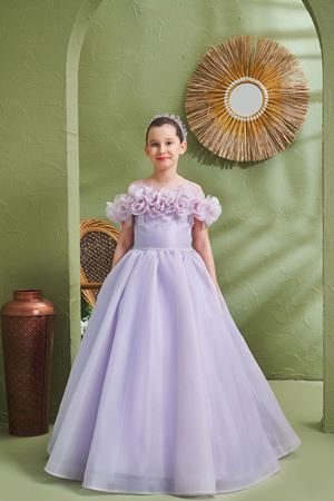 Hebe 2-6 Yaş Kız Çocuk Elbise 20187 Lila