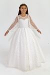 Breeze 2-6 Jahre altes Mädchenkleid 20006 Off White
