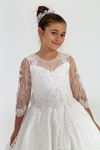 Nebula 7-11 Years Old Girl Dress 30025 Off White
