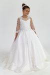 Nebula 7-11 Years Old Girl Dress 30025 Off White