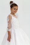 Abito bambina Nebula 2-6 anni 20025 Bianco Sporco