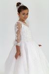 Abito bambina Nebula 2-6 anni 20025 Bianco Sporco