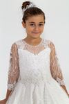 Abito bambina Nebula 2-6 anni 20025 Bianco Sporco