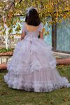 Yankee 2-6 Jahre altes Mädchenkleid 20076 Grau