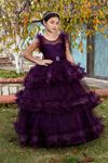 Yankee 2-6 Yaş Kız Çocuk Elbise 20076 Mürdüm