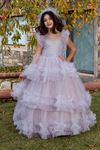 Yankee 2-6 Jahre altes Mädchenkleid 20076 Grau