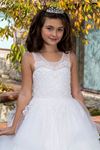 Vestito India Bambina 2-6 Anni 20071 Bianco Sporco