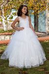 Vestito India Bambina 2-6 Anni 20071 Bianco Sporco