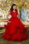 Robe Fille Lumina 7-11 Ans 30078 Rouge