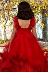 Robe Fille Lumina 7-11 Ans 30078 Rouge