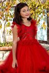 Robe Fille Lumina 7-11 Ans 30078 Rouge