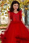 Robe Fille Lumina 7-11 Ans 30078 Rouge