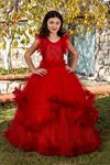 Robe Fille Lumina 7-11 Ans 30078 Rouge
