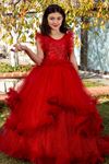 Robe Fille Lumina 7-11 Ans 30078 Rouge