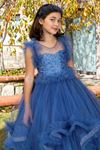 Lumina 2-6 Jahre altes Mädchenkleid 20078 Indigo