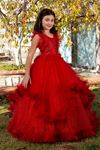 Robe Fille Lumina 7-11 Ans 30078 Rouge