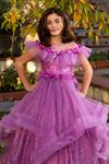 Dazzle 2-6 Jahre altes Mädchenkleid 20079 Flieder