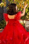 Dazzle 7-11 Jahre altes Mädchenkleid 30079 Rot
