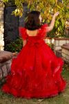 Dazzle 7-11 Jahre altes Mädchenkleid 30079 Rot